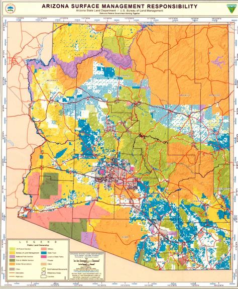 arizona state trust land map maping resources