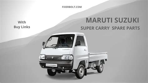 maruti suzuki super carry spare parts price list  india