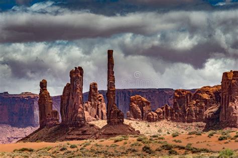 totem pole monument valley stock image image  american
