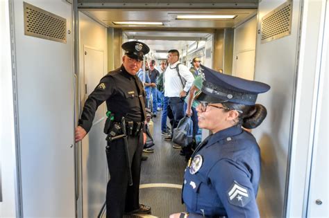 la metro  explore ways  replace armed policing  public transit