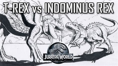 Indominus Rex Color Pack Vs T Rex Vs Indoraptor Vs Spinosaurus Jurassic