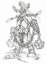 Berserker Vrykul Lich King Warcraft Wrath Creativeuncut sketch template