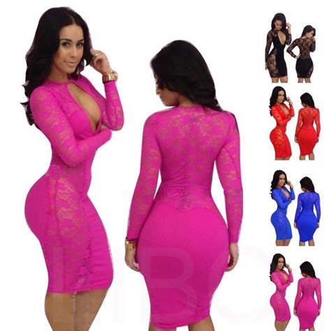 2015 free shipping women dresses lady lace long sleeve sexy plus size new designer 0109 in