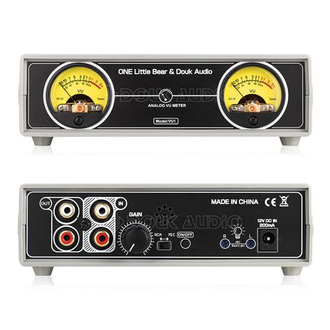 douk audio analog micline vu meter panel db sound level indicator  amplifier ebay