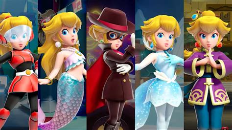 princess peach showtime transformations revealed  latest