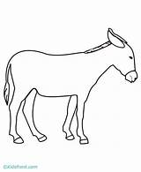 Donkey Esel Ausmalbilder Coloring4free 1311 Ausmalbild Azcoloring Insertion sketch template