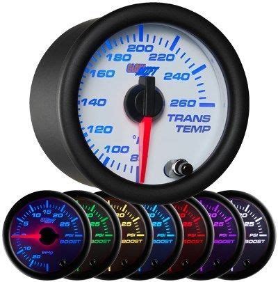 mm glowshift white  color transmission temperature temp gauge gs