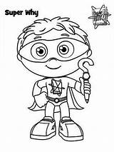 Coloring Superwhy Super Draw Pages Whyatt Why Getdrawings sketch template