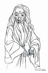 Dumbledore sketch template