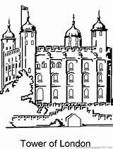 Coloring London Tower England Pages Printable Book Colouring England1 Color Print Kids Pussycat Online Colour Paper Kindergarten sketch template