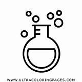 Colorear Matraz Scienze Ciencia Bottone Rotondo Tondo Ensayo Tubo Scienza Ultra Ultracoloringpages sketch template