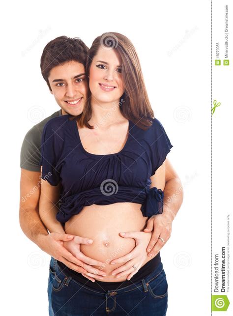 Happy Pregnant Couple Royalty Free Stock Image Image