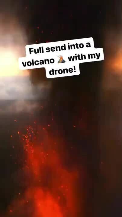 volcano drone