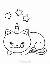 Kitty Caticorn Kitten Coloringhome sketch template