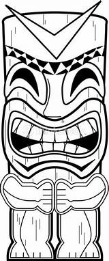 Tiki Totem Pole Luau Poles Basic Moana Survivor Hawaiian Coloriages Aloha Clipartmag Totems Masque sketch template