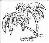 Coconut Tree Coloring Pages Clipart Getdrawings Pack Great Printable Color Getcolorings Coco sketch template