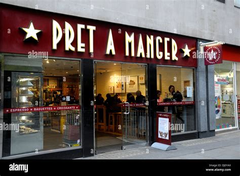 london england uk pret  manger shop front stock photo  alamy