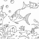 Seabed Coloring Nature Kb Mer Coloriage sketch template