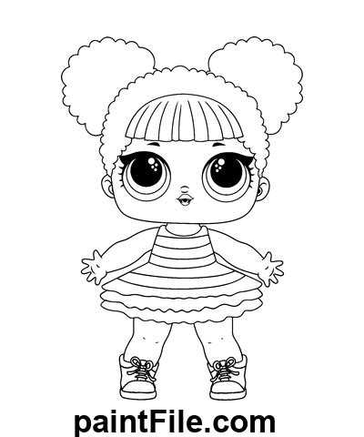 lol doll queen bee  printable coloring pages