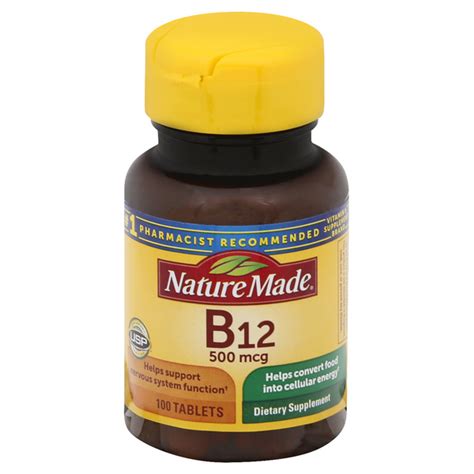 Save On Nature Made Vitamin B12 500 Mcg Dietary Supplement Tablets