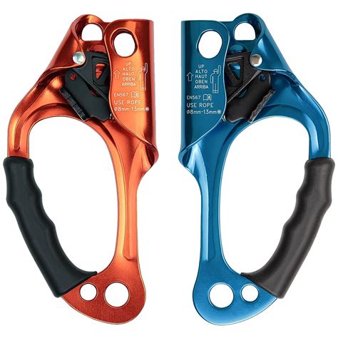 alpidex climbing rope ascender set  hands  left amazoncouk sports outdoors
