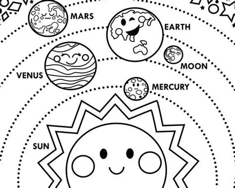 solar system printable  vertical layout etsy space coloring