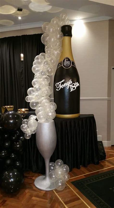 Giant Champagne Bottle And Glass Props Styro Boss Sydney Props