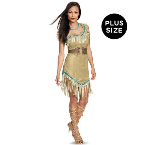 Disney Princess Deluxe Womens Plus Size Pocahontas Costume