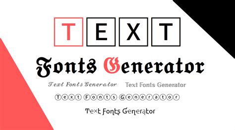 text fonts generator text fonts