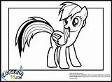 Pages Coloring Dash Rainbow Pony Little Friendship Magic Getcolorings sketch template