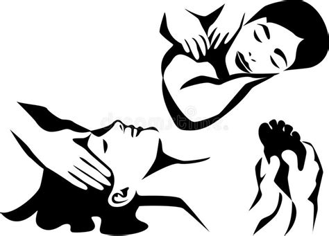 massage stock vector illustration of restore woman 32546450