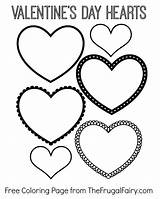 Coloring Pages Valentine Heart Hearts Kids Valentines Printable Color Popular sketch template