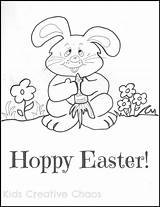 Easter Coloring Bunny Printable Kids Pages Cute Colouring Print Sheet Crafts Activities Hop Click Printables Choose Board sketch template