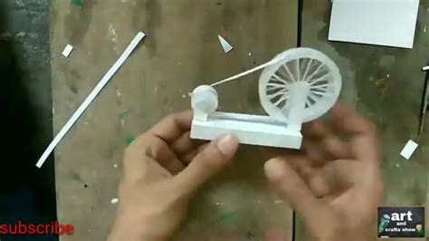 paper charkha paper craft art youtube