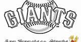 Coloring Baseball Giants Pages sketch template