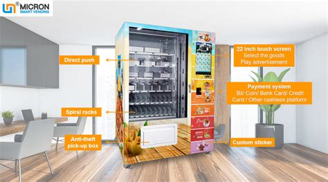 touch screen   lcd screen automatic snack food vending machines ce certificated