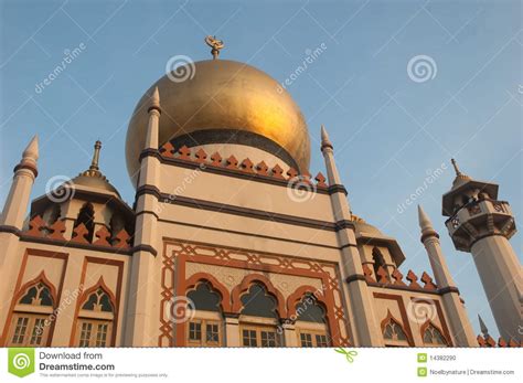gouden koepel stock foto image  gebed sultan warm