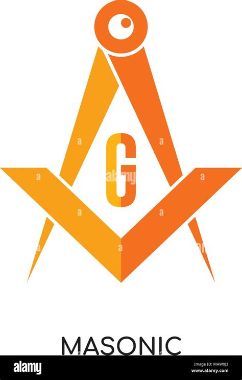 masonic logo image isolated  white background   web mobile