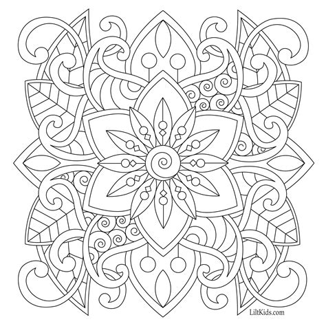 draw  mandala   coloring pages drawings