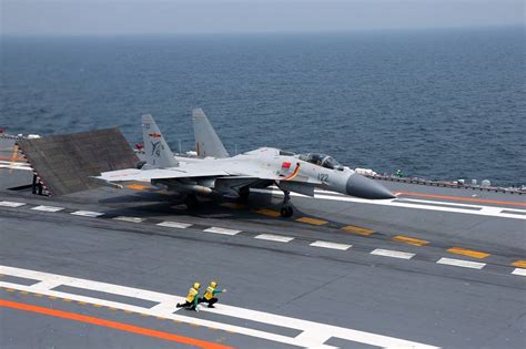 J 15 Fighter Of Chinese Navy Aircraft Carrier Liaoning