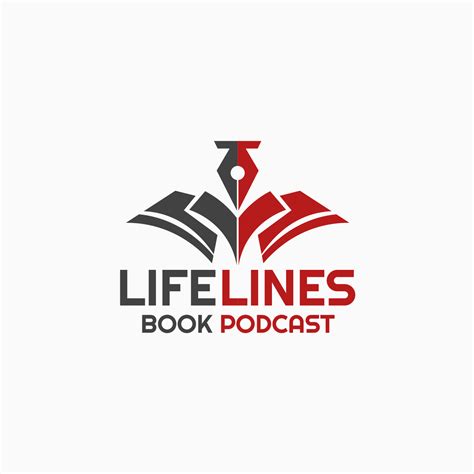 elegant playful publishing logo design  life lines  books