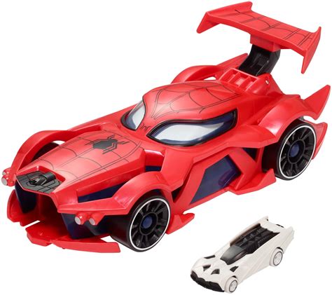 buy hot wheels marvel spider man web car launcher  movement