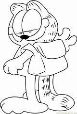 Garfield Coloring Coloringpages101 sketch template