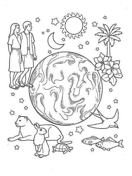 coloring pages  primary sunday school coloring pages creation