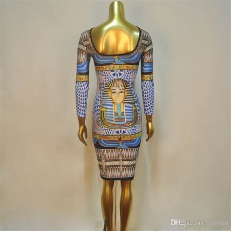 2016 summer casual bodycon dashiki dress egypt pharaoh printing vestido