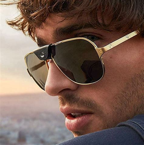 10 5 Fashion Metal Leather Men S Polarized Sunglasses Luxury