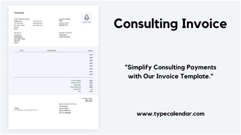 printable consulting invoice templates word excel