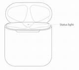 Airpods sketch template