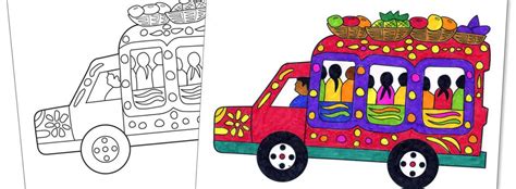 coloring pages   image   bus   car   middle