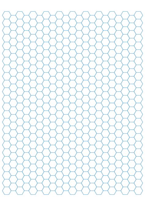 printable hexagonal graph paper template